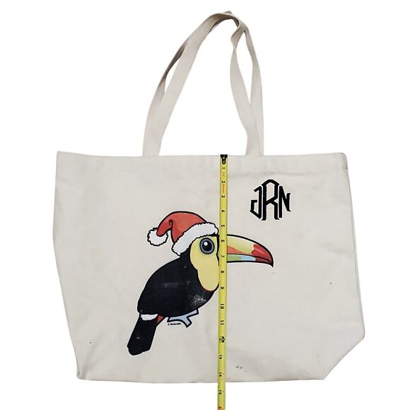 Birdorable JRN Tucan Augusta Sportswear Large Tote Bag 14.5" x 19" - Picture 4 of 14